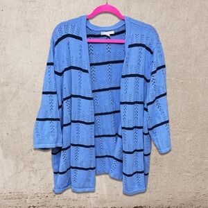 Woman within Knit Open Cardigan
